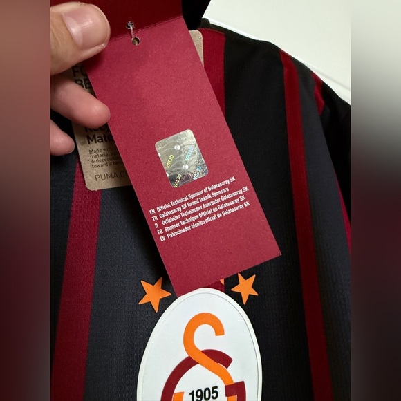 “Galatasaray SK” (Turkey) Men's Black and Red Jersey with Orange Accents - Picture 10 of 15